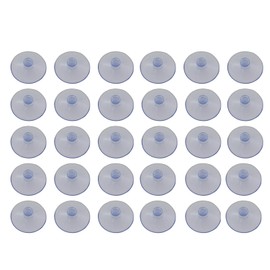 ZHYOHEN 30PCS Glass Table Rubber Suction Cups 30mm No Hook Rubber Suction Cups Hooks Plastic Suction Cups Furniture Suction Cushions Anti-Collision Suction Cups Transparent Suction Cups