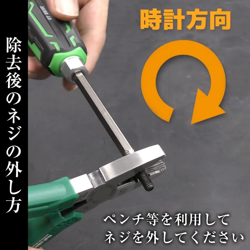 Engineer Nejisaurus Mole Set, Removes Stripped Hex Socket Bolts, Countersunk