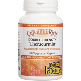 Natural Factors Natural Factors CurcuminRich Double Strength Theracurmin, 120 Capsules