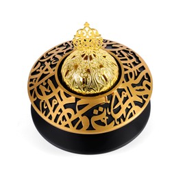 TERSCHELLING Frankincense Resin Incense Burner, Incense Burner, Bakhoor Incense Burner, Portable Charcoal Incense Burner - for Office and Home Decor (with lid)