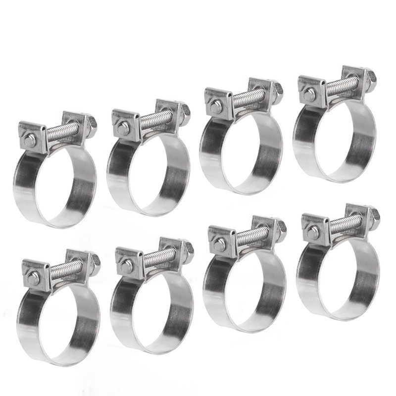 20PCS Hose Clamp Mini Stainless Steel Screw Hose Clip for