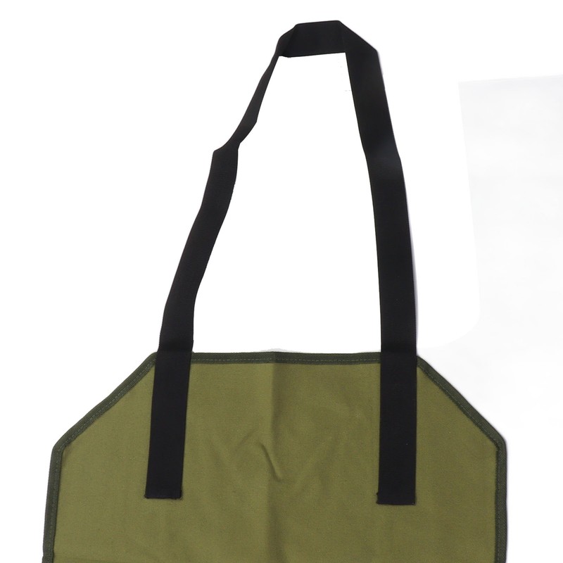 Large Canvas Firewood Carrier Log Bag Indoor Fireplace Log Carrier