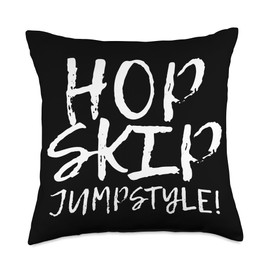 Hop Skip Jumpstyle Enthusiast Expression Throw Pillow