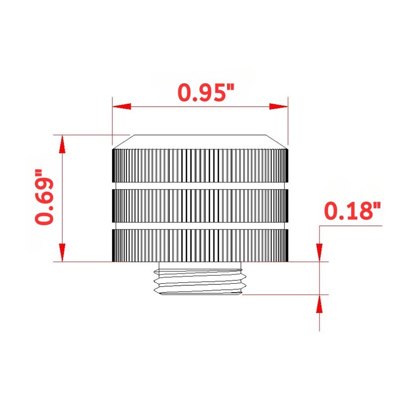 Dracaena 2 Pack G1/4” Thread to OD 16mm Hard Tube