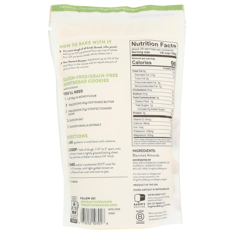 King Arthur, Flour Almond, 16 Ounce