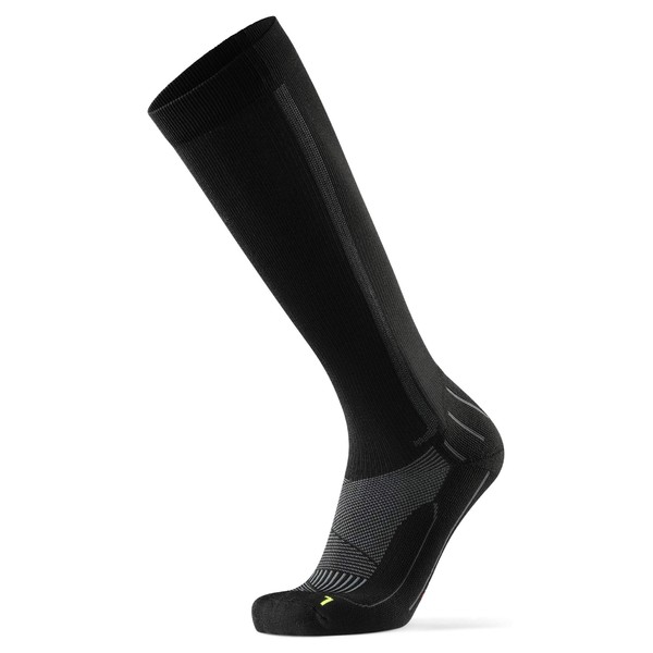 DANISH ENDURANCE 1 or 2 pairs of compression socks, 21-26 mmhg, optimal compression, running & sports, men and women, Black / Grey
