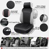 CAR PASS 2Pack Front Car Seat Covers Leather Memory Foam