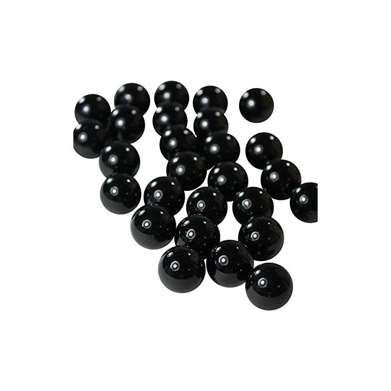 Mega Marbles Replacement Game (30 Piece), Black, 14mm