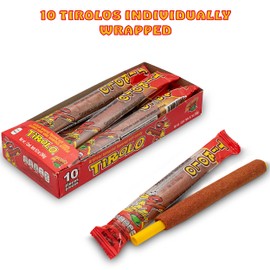 Zumba Pica Tirolo Tamarind Straw (10 Count) - Tamarindo Mexican Candy Sticks - Tamarindo Straws - Tamarind Candy - Tamarin Sticks - Tamarin Straws - Michelada Straws - Caramelo Suave Sabor Tamarindo