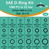 XBVV 32 Size SAE O Ring Assortment Kit 1086 Pcs