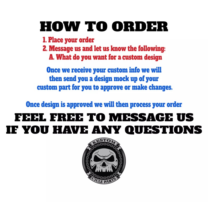 Kustom Cycle Parts Custom Design Design Harley M8 Air Cleaner