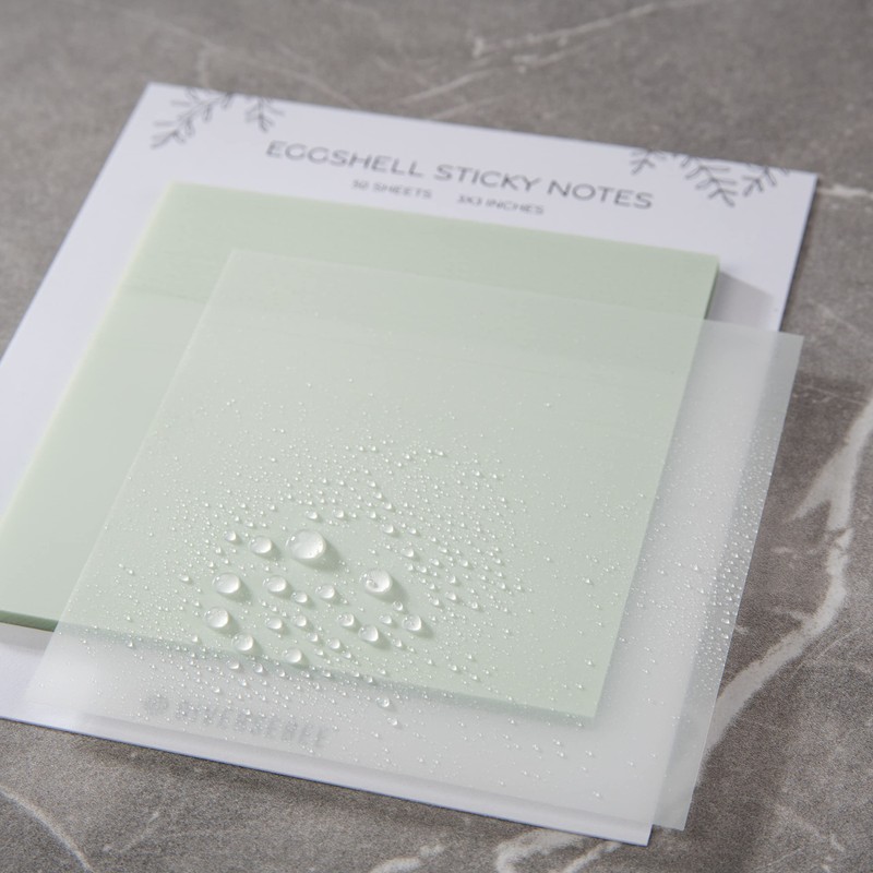 DiverseBee 50 Sheets Pastel Transparent Sticky Notes, 3x3” Clear Sticky