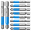 Cjueiom 10Pcs Magnetic PH3 Screwdriver Bits Set, Anti Slip Phillips