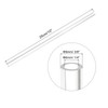 sourcing map Acrylic Pipe Clear Rigid Round Plastic Tube 6mm(1/4
