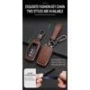 TECART Leather Car Key Case Fits Toyota Camry CHR RAV4