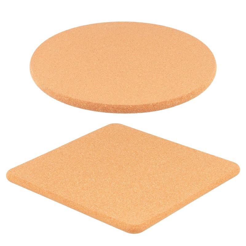ZEONHEI 10 PCS Non-Slip Cork Trivets Set - 7.5 Inch