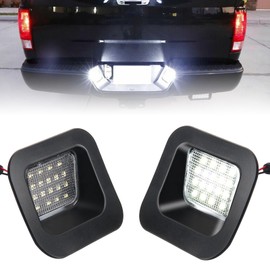 OPP ULITE Ram LED License Plate Light Lamps 6000K White - Pack of 2-3rd & 4th Gen Lights for Dodge Ram 1500 2500 3500 2003-2018 (PZ113