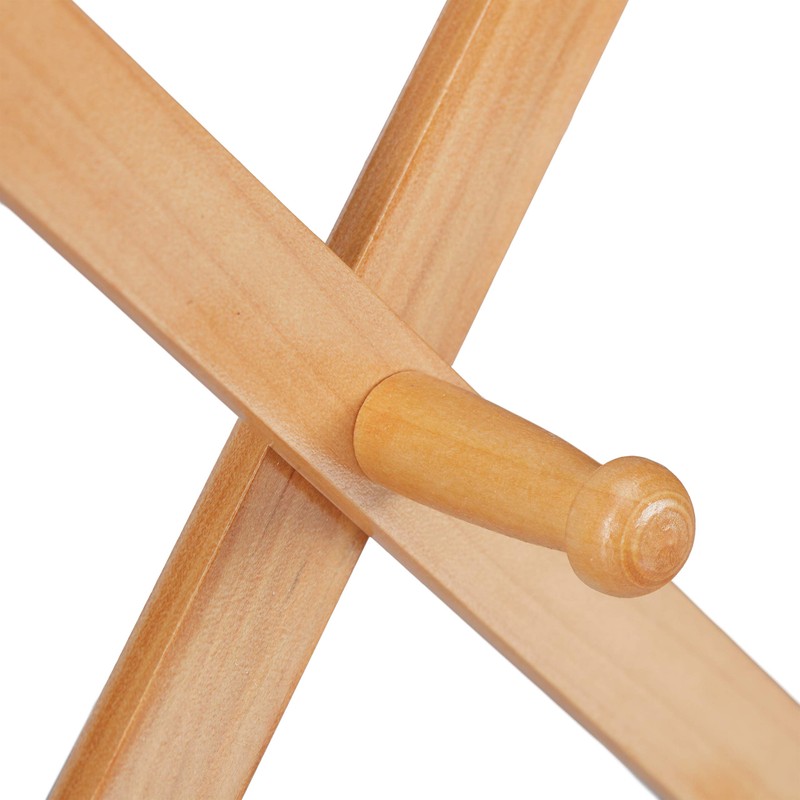 Relaxdays Wooden Wall Coat Rack, Extendable Coat Rack, 10 Coat