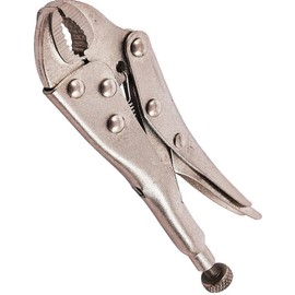 Locking Mole Grip Pliers with Serrated Jaws Adjustable C Type Curved Jaw Self Lock Pliers for Better Grip Garage Tool (5" 125mm)
