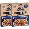Quaker Protein Granola, Oats Chocolate, & Almonds, 18oz Boxes (2
