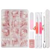 240 Stück Press On Nails Tips Set - Französisch Falsche