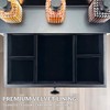 Classic Wooden Cologne Organizer for Men 3 Tier Black |