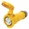 Trend 110V Yellow 32A In-Line Socket, Reliable Power Accessory for