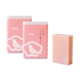 ulluca Soap Studio KURIYA Moisturizing Makeup Remover, Floral 2 Pieces, 3.5 oz (100 g) x 2 [Double Face Washing Needed/Eyelash Effect/Cleansing/Aroma/Natural Essential Oils/No Additives/Hypoallergenic/Soap/Skin-friendly/Sensitive Skin/Dry Skin/Moisturizi