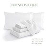 BESPOLITAN INC. 1200 Thread Count 4pc King Size Egyptian Bed