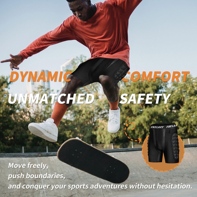 Frelaxy Padded Shorts for Snowboard, Skate and Ski, Snowboarding Impact
