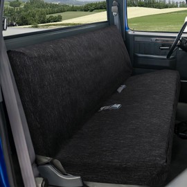 Leader Accessories Special Yarn Blanket Black Full Size Pickup Trucks Bench Seat Cover Universal Work with Bench Seats