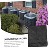 Sosoport 1Pc Air Conditioner Cover Outdoor Ac Units Protector Black