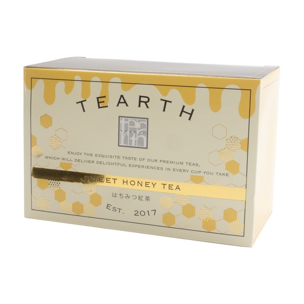 TEARTH Honey Tea Bags, Pack of 25, Individually Packaged