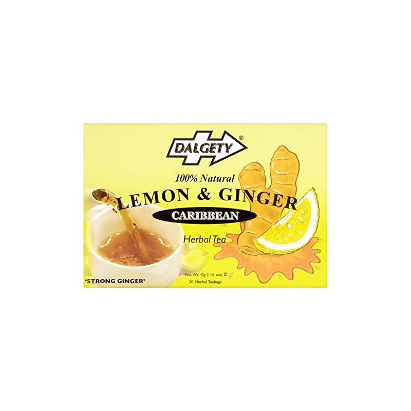 ( 6 Pack) Dalgety Lemon & Ginger Tea - 40g