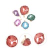 Operitacx 3sets Agate Stone Pendants Natural Decorative Charms for Diy