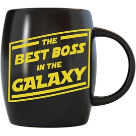 MUG A DAY Best Boss In Galaxy 16oz – Perfect Office Gag Gift for Boss Men & Women – Ideal for Entrepreneur, Coworkers, and Friends – Funny Boss Lady & Gentleman Appreciation Present