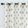 Brown Curtains 96 Inches Long 2 Panels Set,Sheer Patterned Floor