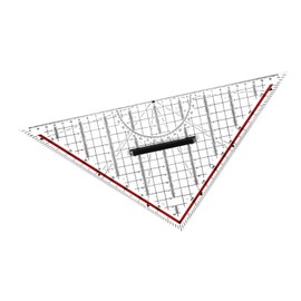 Acrylic Drafting Triangle Ruler Plain Tool with Handle