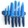 Wanbasion 7 Piece Blue Kitchen Knife Set with Magnetic Strip,