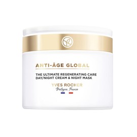 YVES ROCHER - Anti Age Global Crema Facial 3 En 1 Antiarrugas, Todo tipo de Piel, Con Ácido Hialurónico - Fórmula Vegana, 75 ml                       