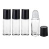 4 Pcs 50ml Clear Glass Deodorant Roll On Bottles,Empty Refillable