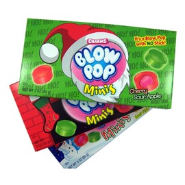 Charms Blow Pops Minis Christmas Stocking Stuffer Box, 3 oz (Pack of 3)