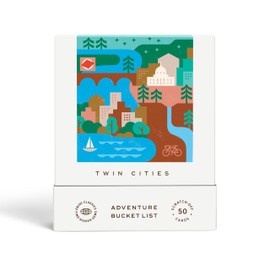 Reach International Outfitters Twin Cities Adventure Bucket List - 50 Scratch-Off Cards for Outdoor Activities, Tourist Attractions, and Historic Landmarks Guide for Exploring The Twin Cities