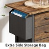 GYIIYUO Mobile File Cabinet with 22'' Extended Shelf and Side