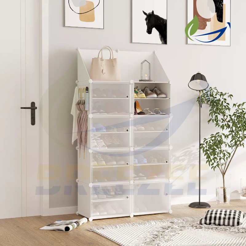 Breezee Market Zapatera Organizador Modular Armable Multiuso Ahorra Espacio