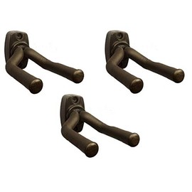 Zenison Set of 3 Guitar Wall Mount Hooks Hangers Display Adjustable Acoustics Electrics Bass