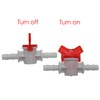 HLGHLG Premium 2-Pack 3/8-Inch ID Barbed Ball Valve In-Line Shut-Off