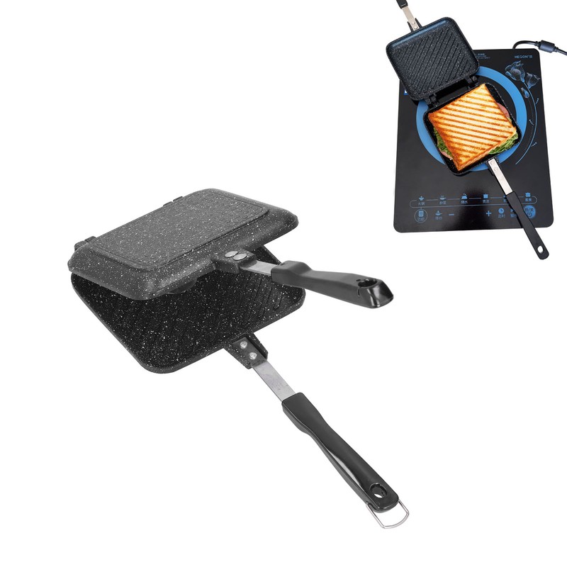 Sandwich Bread Pan Double Sided Frying Pan Non Stick Aluminum