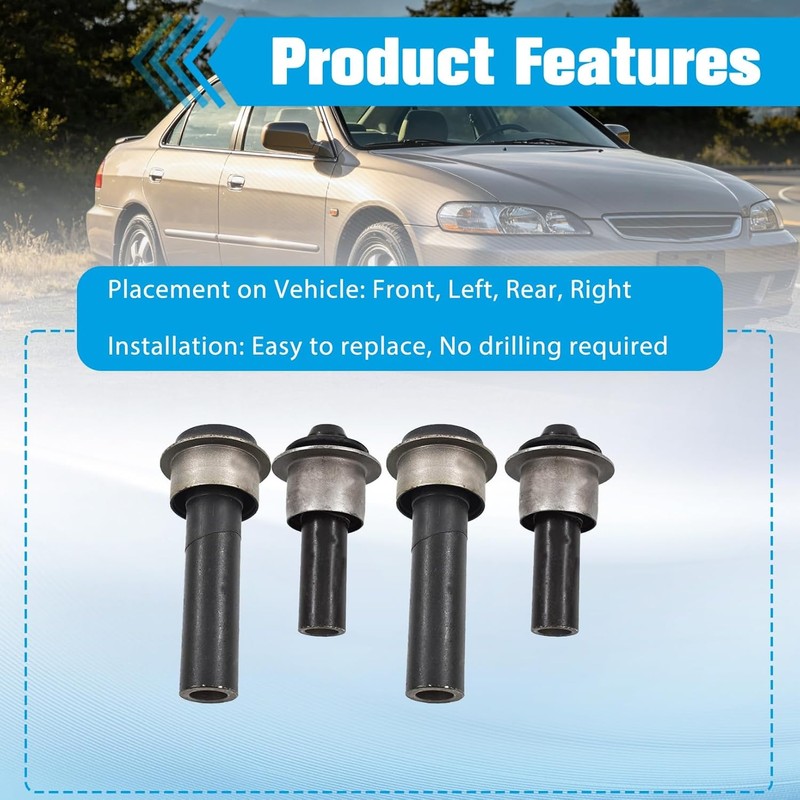 4PCS Front Subframe Crossmember Bushing Kit Replacement for Nissan Rogue