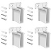 Hufopik 4 Pack Wire Shelf End Bracket, Designed for Closetmaid